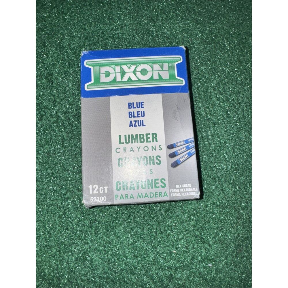 Industrial Lumber Crayons, Blue, 12 Count